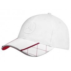 Мужская бейсболка Mercedes-Benz Men's Baseball Cap, White / Red