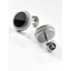 Запонки Mercedes-Benz Cufflinks, Silver / Black