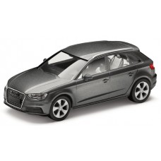 Модель авто 1:87 audi a3 sportback, daytona grey
