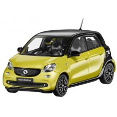 Модель1:43 smart, forfour, prime black / black-to-yellow