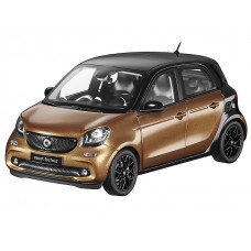 Модель авто 1:18 smart, forfour, prime black / hazel brown, norev