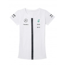 Женская футболка Mercedes F1 Women's T-shirt, Team 2015, White