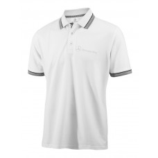 Мужская рубашка-поло Mercedes-Benz Men's Poloshirt Logo-Stick, White (L)