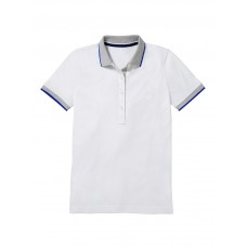Женская рубашка поло Mercedes Women's polo shirt, Slim fit, in white (S)