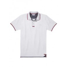 Мужская футболка поло Mercedes-Benz Men's Polo Shirt, White / Red details (L)