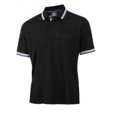 Мужская рубашка-поло Mercedes-Benz Men's Poloshirt Logo-Stick, Black (S)