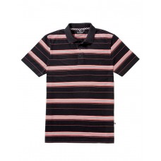 Мужская рубашка поло Mercedes Men's Polo Shirt, Coral Woven Stripes (L)