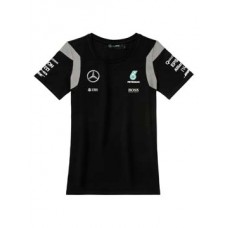 Женская футболка Mercedes-AMG Petronas F1 Women's Driver T-shirt, Black (S)
