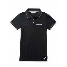 Женское поло Mercedes Women's Polo Shirt AMG Black (XS)