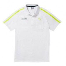 Мужская футболка поло Mercedes AMG Petronas Men's Polo Shirt, White (L)