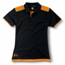Мужская футболка поло Smart Men's Polo Shirt, Black / Orange (M)