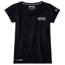 Женская футболка Mercedes F1 Women's T-shirt, Nico Rosberg No. 6, Black
