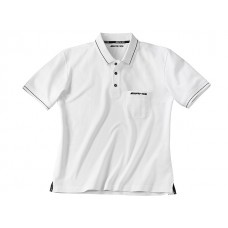 Мужская рубашка-поло Mercedes Men's Poloshirt AMG White (XL)