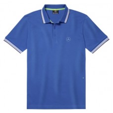 Мужская футболка поло Mercedes-Benz Men's Polo Shirt, Hugo Boss, Royal Blue (L)